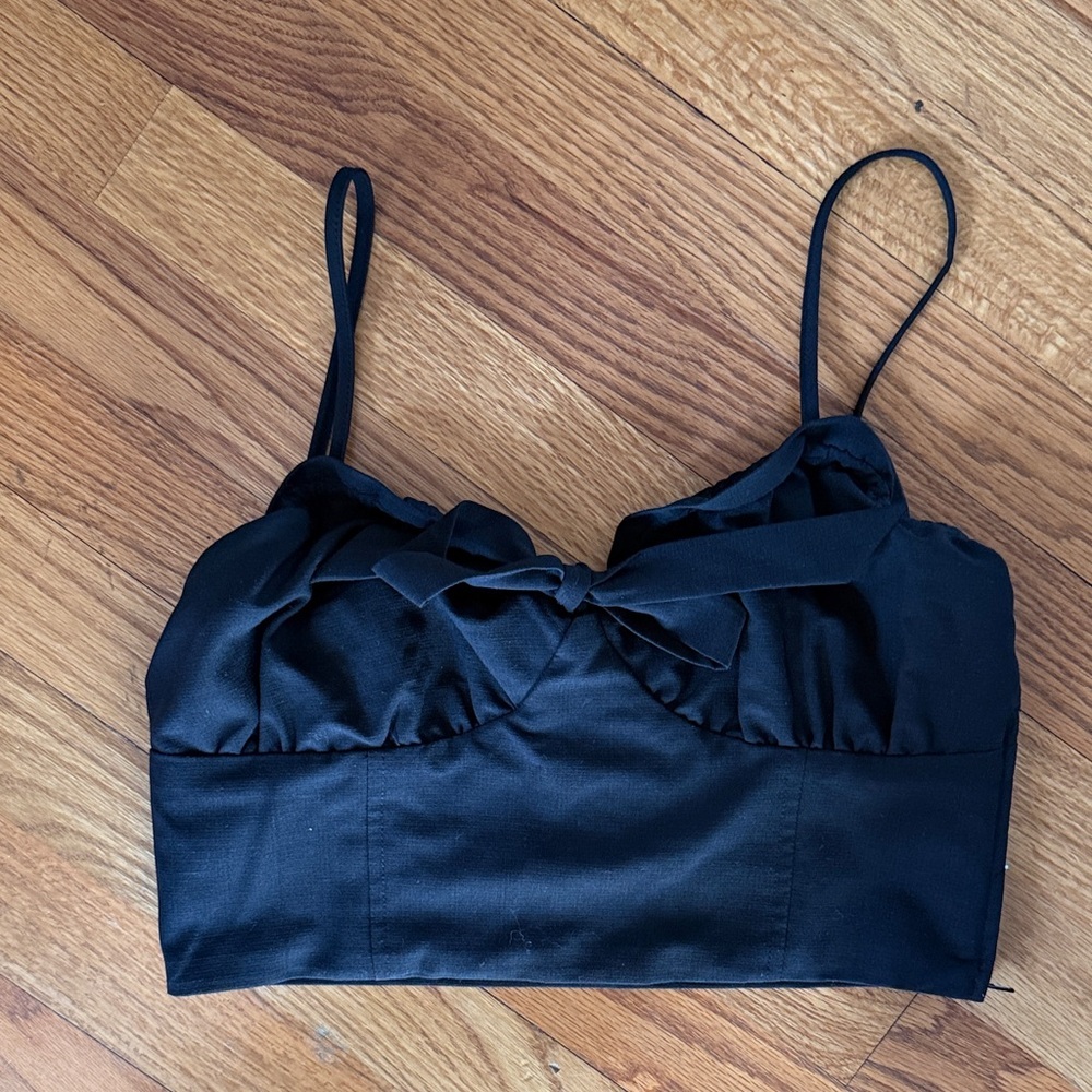 Lottie Moss Black Top with Branded Tag